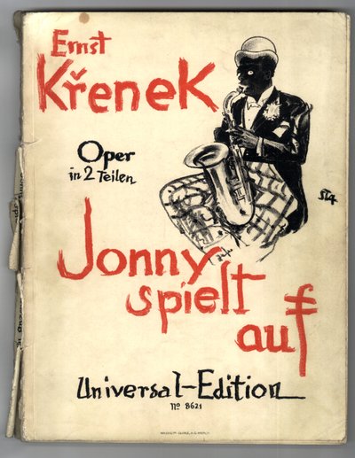 Ernst Krenek, Jonny Strikes Up, Cover of the Piano Score (1st ed.) by Arthur Stadler